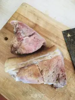 Make Garlic meat step 1