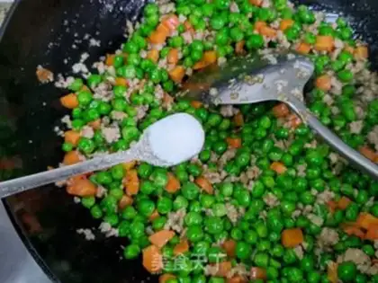 Make Peas, fried meat step 6