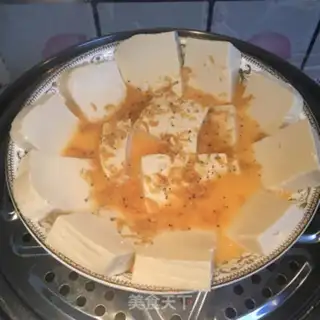 Make Egg shrimp skin, tofu step 2