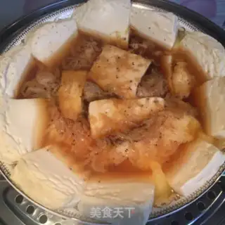 Make Egg shrimp skin, tofu step 3