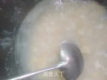 Make Rice shrimp congee step 3