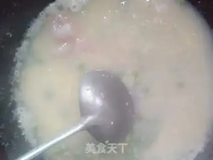 Make Rice shrimp congee step 6
