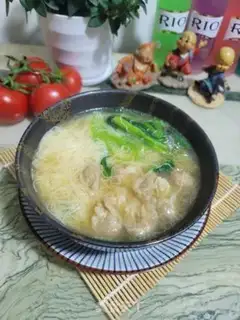 Make The spinach cloud swallows noodle soup step 6