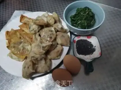 Make Fried omelet egg and wheat step 0