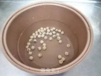 Make Twins and rice congee step 1