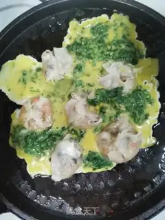 Make Fried omelet egg and wheat step 6