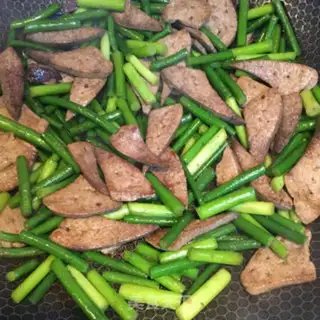 Make Garlic fried liver step 6