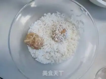Make Steam rice balls step 11