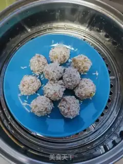 Make Steam rice balls step 12