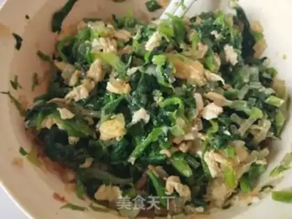 Make Spinach egg powdered double-coloured dumplings step 5