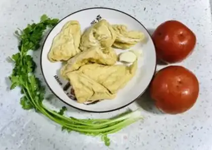 Make Tomato fried tofu step 0