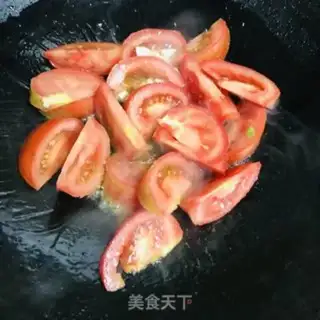 Make Tomato fried tofu step 2