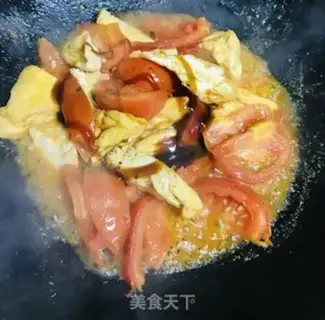 Make Tomato fried tofu step 5