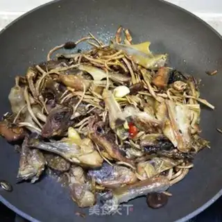 Make Tea mushroom chicken step 7