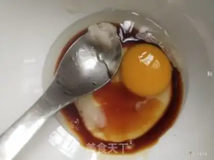 Make Egg porridge step 0