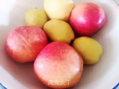 Make Red-tree steam apples step 0