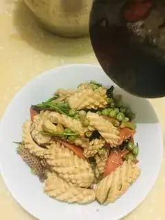 Make The green beans are fired step 10