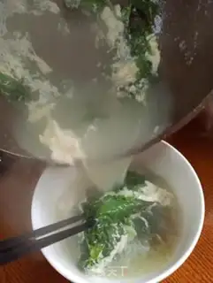 Make Pyramid foie egg soup step 5