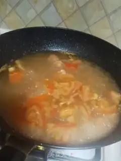 Make Tomato tofu mushroom soup step 15