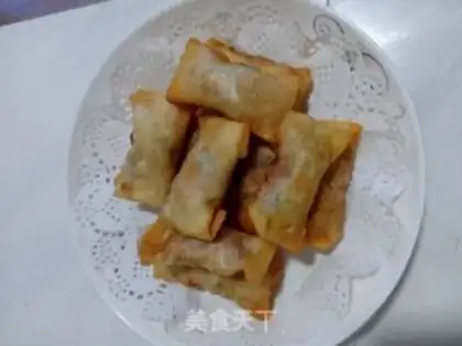 Make Spring rolls step 7