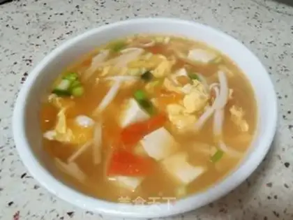 Make Tomato tofu mushroom soup step 22
