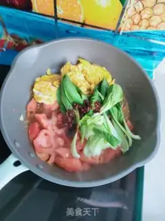 Make Tomato egg noodles step 7