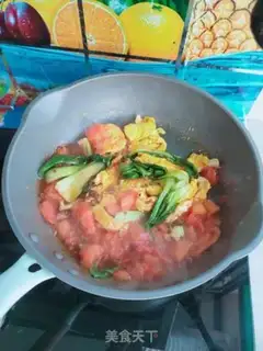 Make Tomato egg noodles step 8