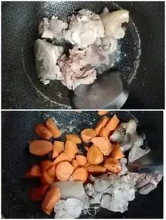 Make Carrot pig feet step 3