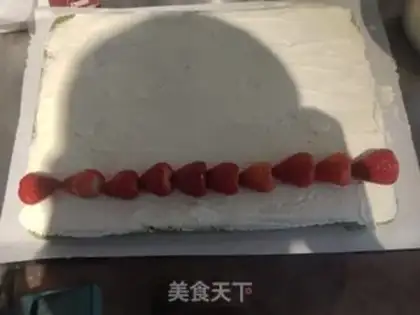 Make Tea strawberry rolls step 11