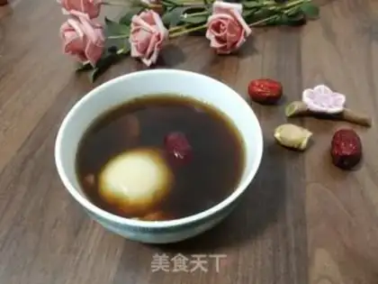 Make Ginger-tree egg and sugar tea step 5