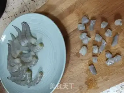 Make Shrimp chick step 1