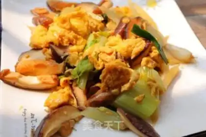 Make Egg fried mushrooms step 6