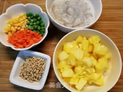 Make ♪ Birds say pineapple fried shrimp step 1