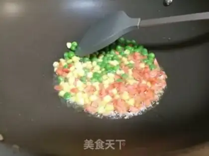 Make ♪ Birds say pineapple fried shrimp step 3