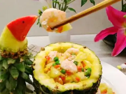 Make ♪ Birds say pineapple fried shrimp step 5