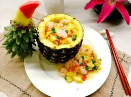 Make ♪ Birds say pineapple fried shrimp step 6