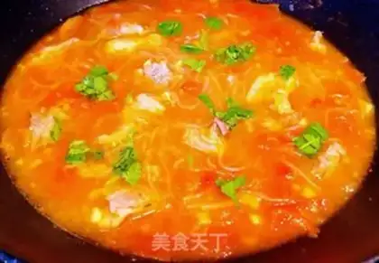Make Tomato beef fan soup step 9