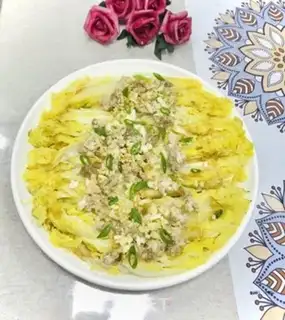 Make A fan of doll food step 9