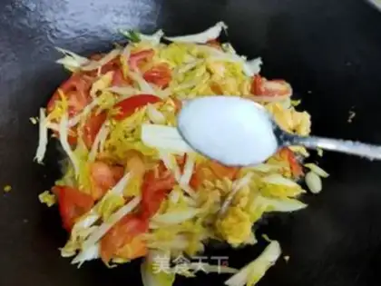 Make Tomato doll fried eggs step 9