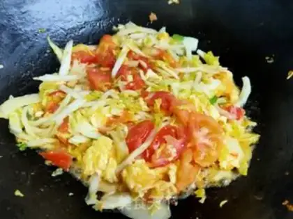Make Tomato doll fried eggs step 10