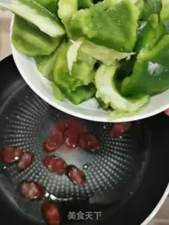 Make Pepper fried sausage step 4