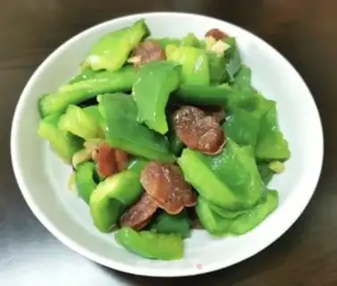 Make Pepper fried sausage step 5