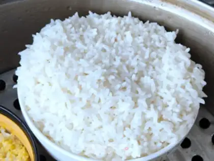 Make Beefball rice with eggplant juice step 1