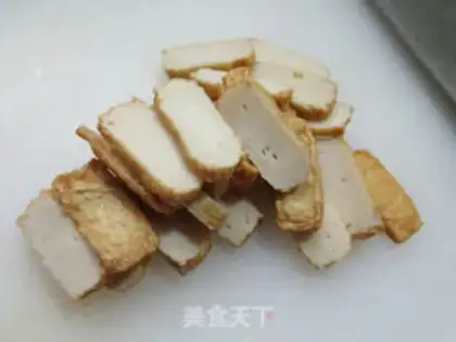Make Pyramid tofu step 1