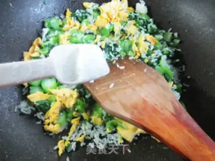 Make Chicken duck egg fried rice step 9