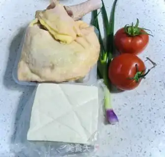 Make Tomato tofu chicken step 0