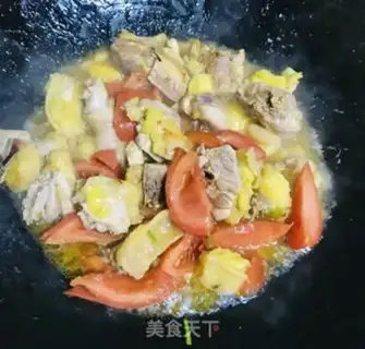 Make Tomato tofu chicken step 5