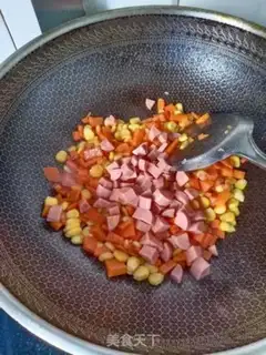 Make Corn radish hamdam step 4