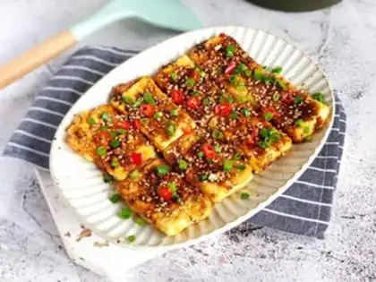 Make Spicy tofu step 7