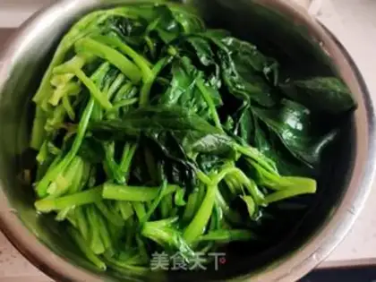 Make Spinach egg dumplings step 3